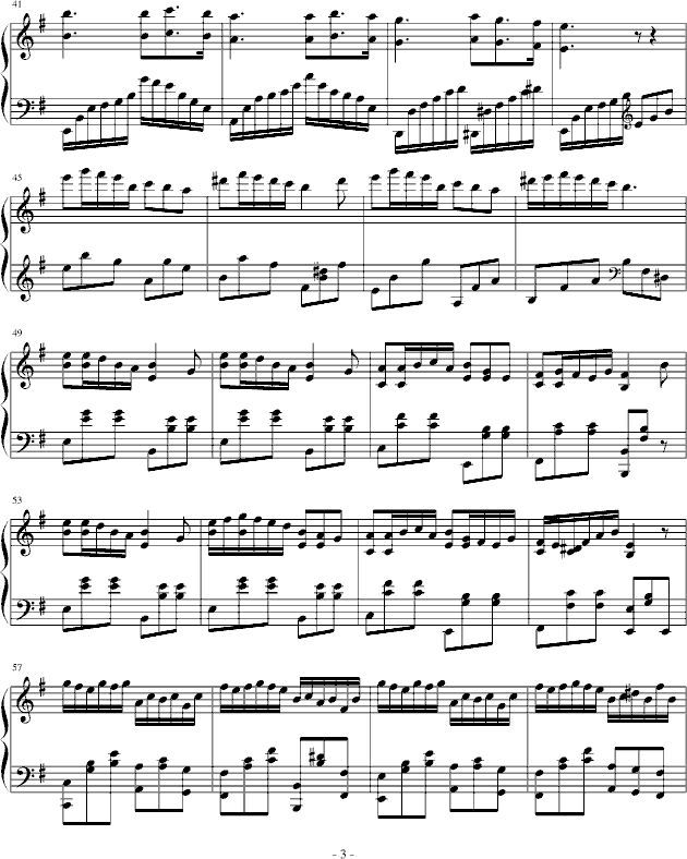 黑蔷薇组曲⒊路灯上的人偶-钢琴谱(钢琴曲)-aqtq3143