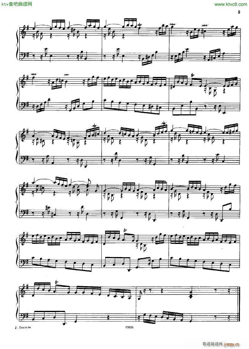 H ndel 1 Suiten for Piano Book 23