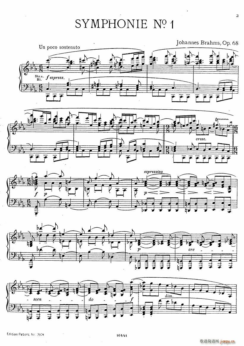 Brahms op 68 Singer Symphonie Nr 11