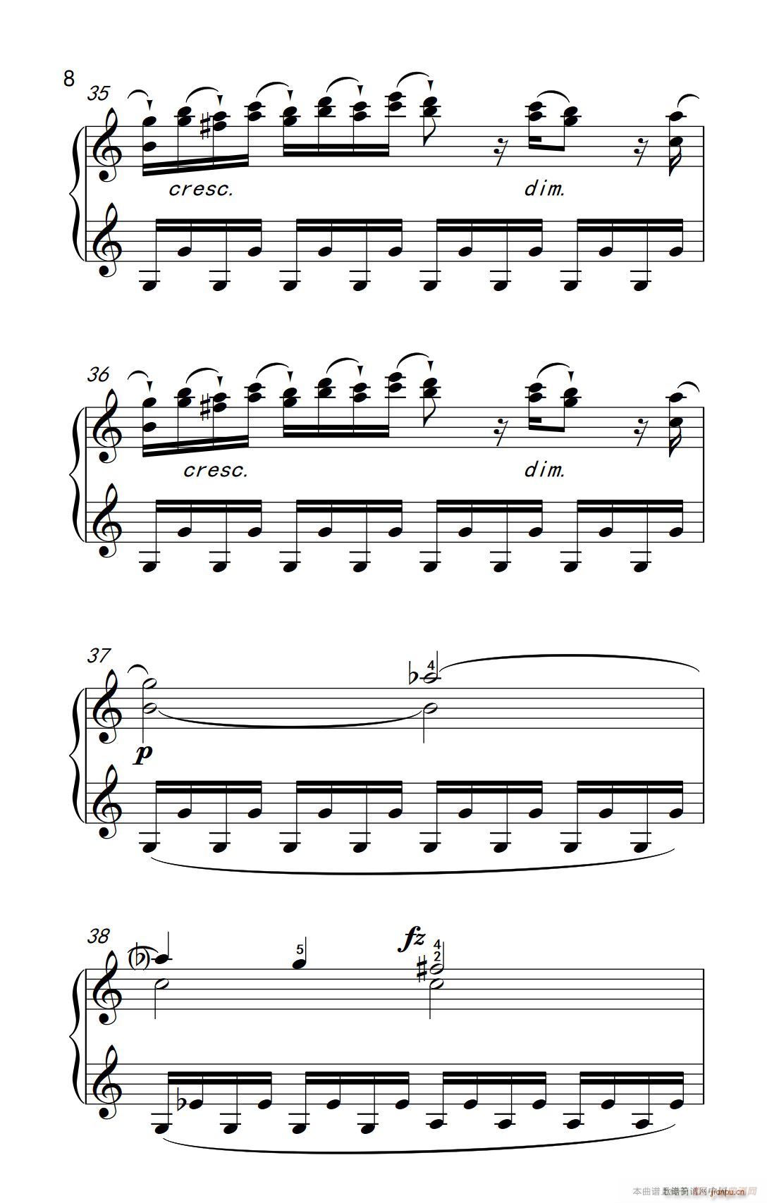 第九级1 C大调奏鸣曲 第一乐章 Hob XVI 50（中央音乐学院 钢琴（业余）考级教程 7-9级）8