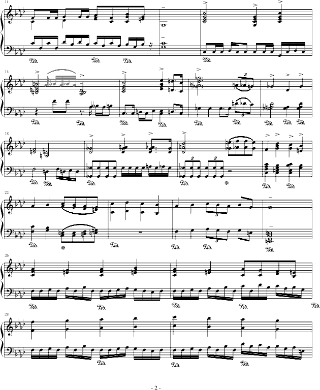 神威千重-《仙剑奇侠传四》战斗音乐之一-钢琴谱(钢琴曲)-仙剑奇侠传2
