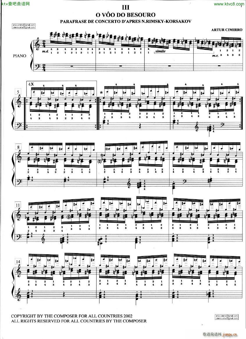 Cimirro op1 etude III 11