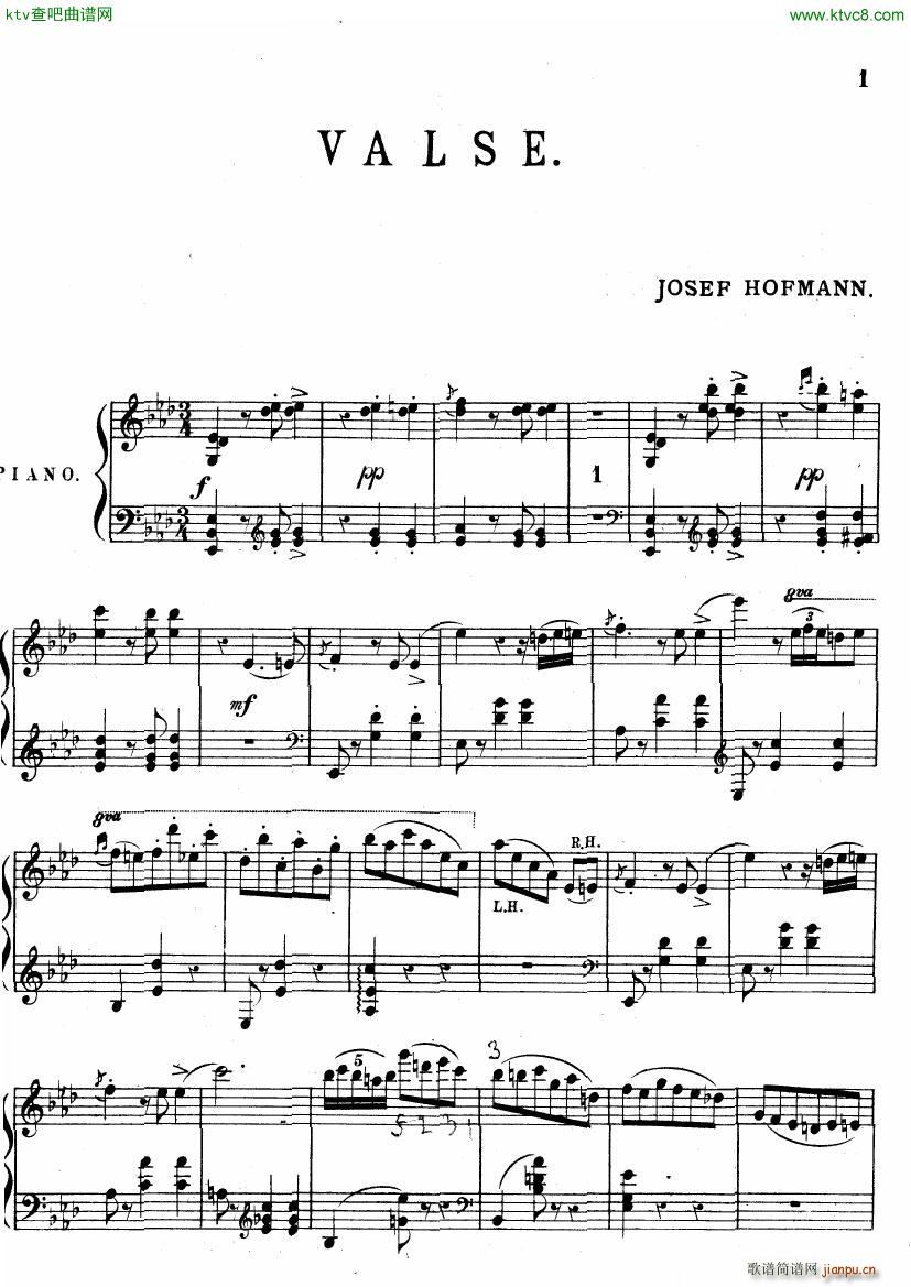 Hofmann Valse in Ab1