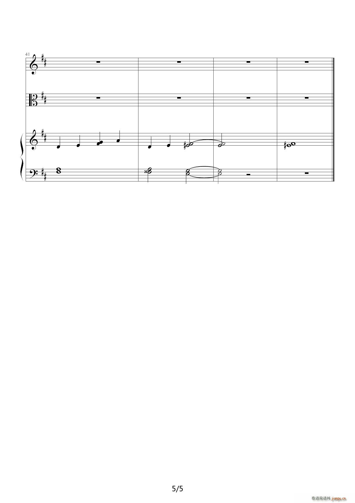 The Crisis 总谱 D调5