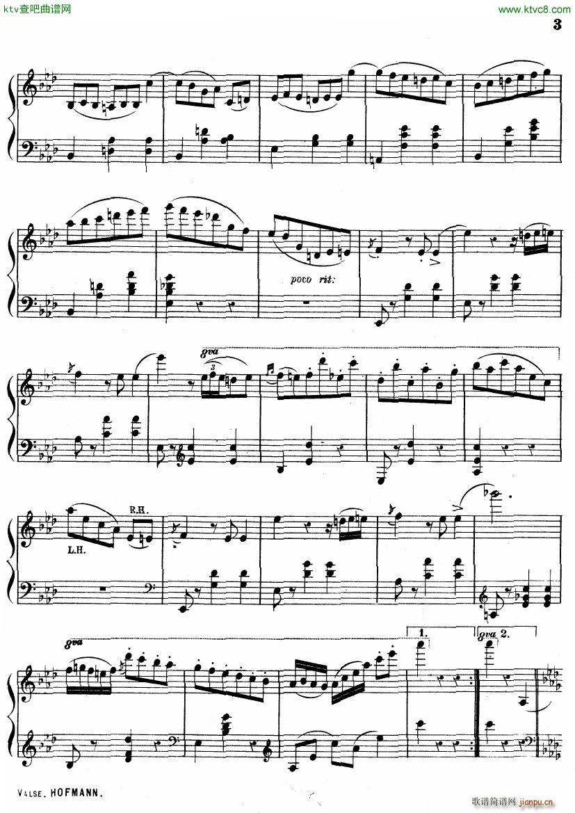 Hofmann Valse in Ab3