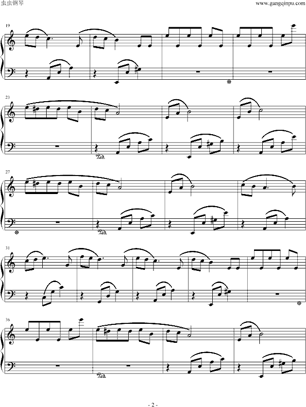 献给爱丽丝-钢琴谱(钢琴曲)-贝多芬2