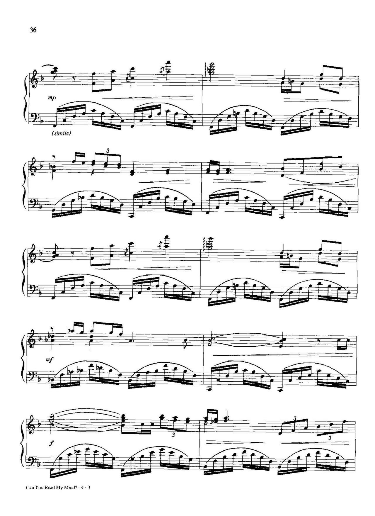 can you read my mind(Dan Coates 流行情调 集)3