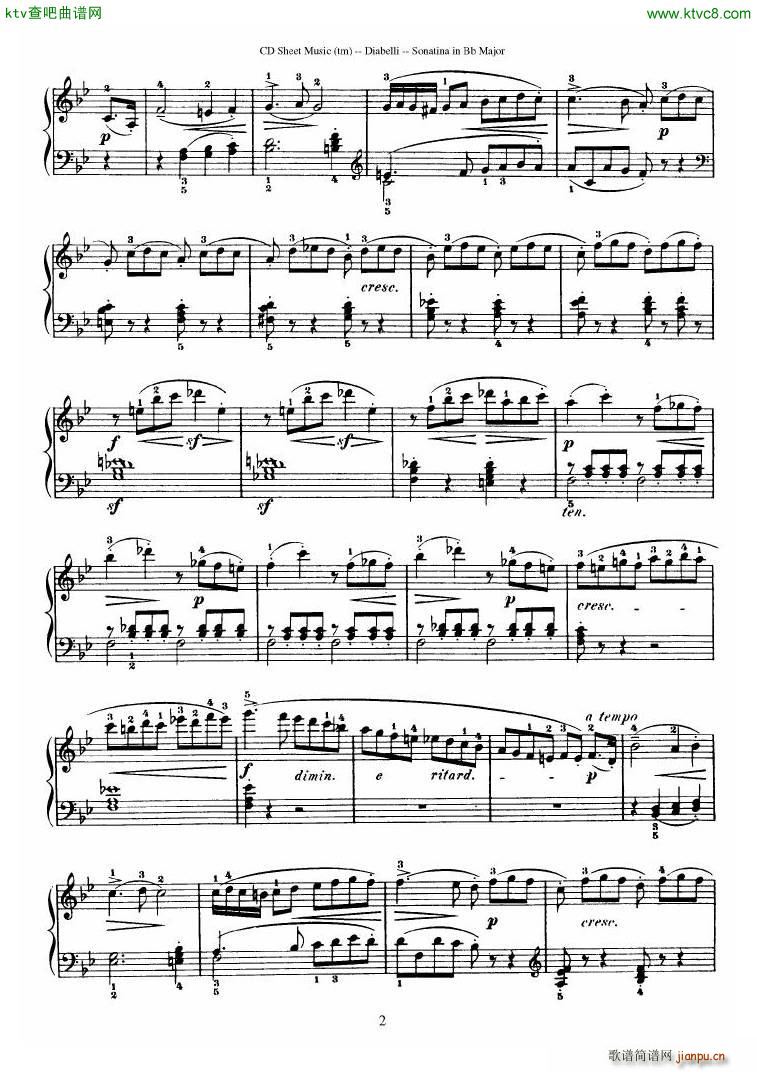 Diabelli Sonatinas Op 168 No 1 7 34P14