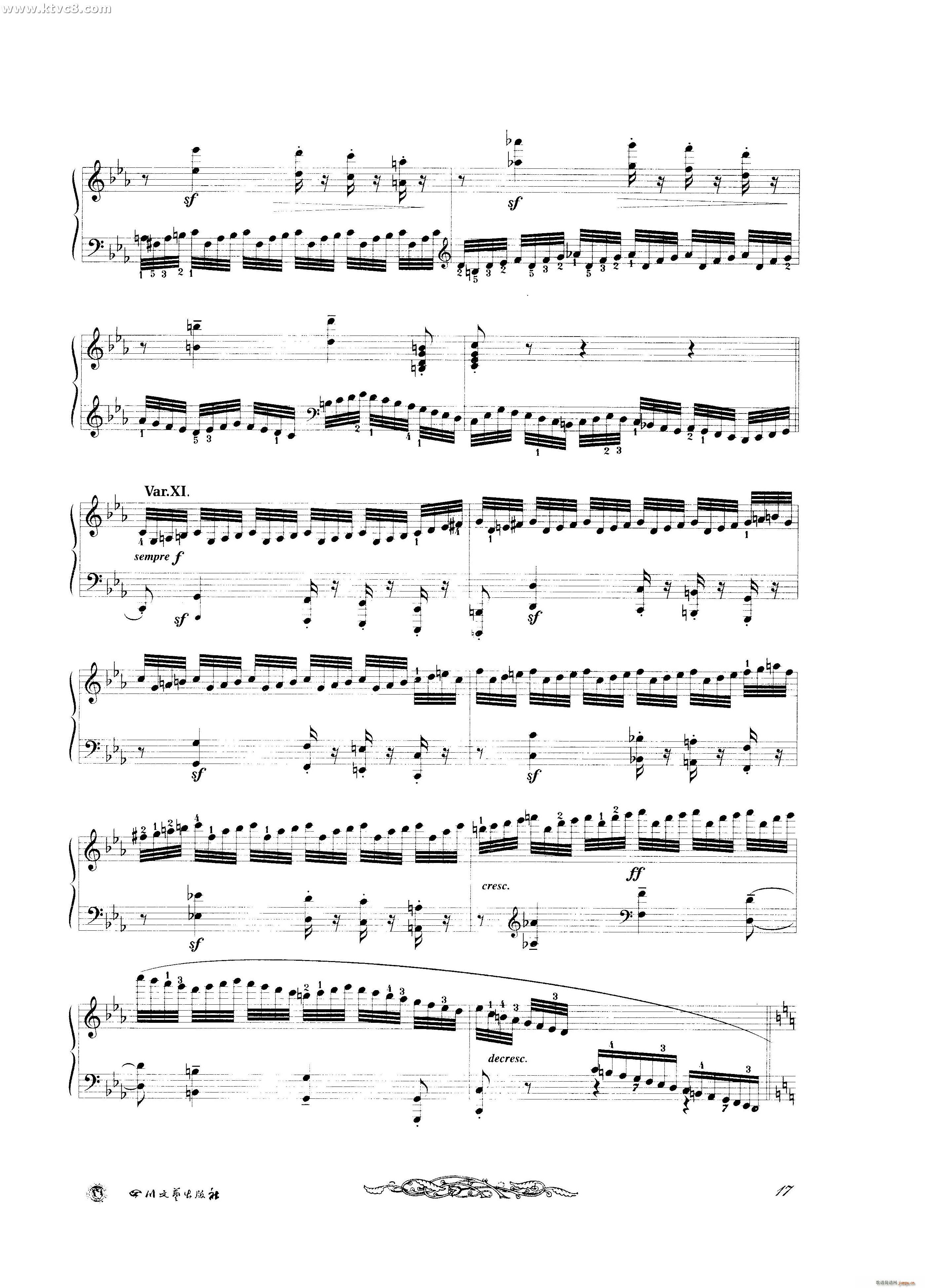 贝多芬钢琴变奏曲集六5