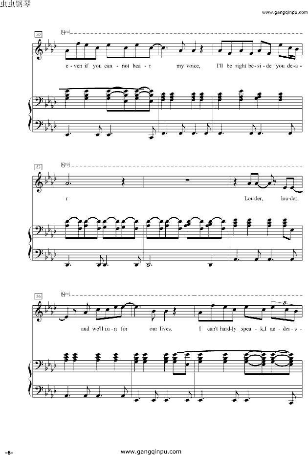 Run - LeonaLewis 修正版-钢琴谱(钢琴曲)-Leona Lewis6