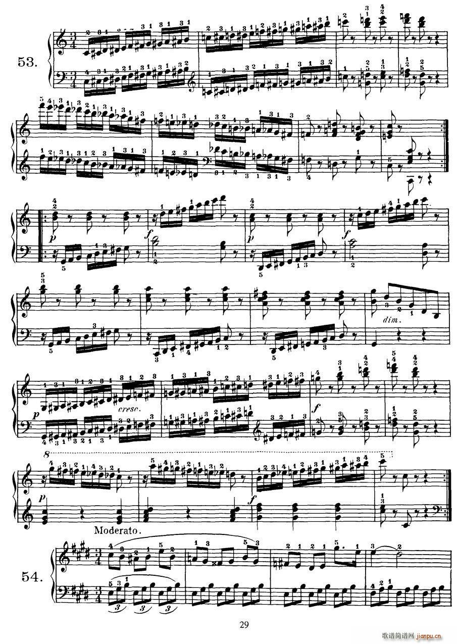 Czerny - 100 Progressive Studies Op 139（47―57）5