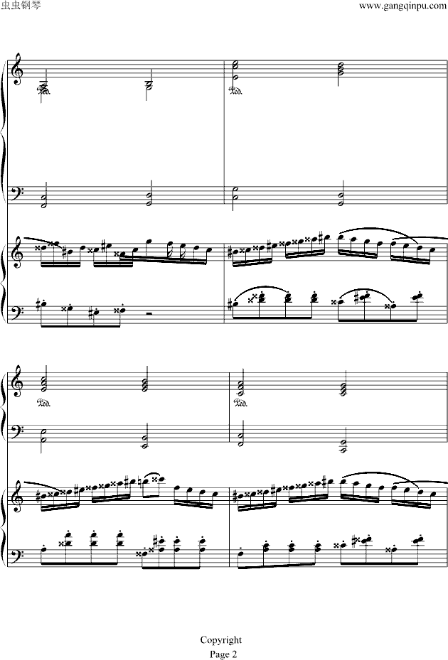 土耳其进行曲――卡农-钢琴谱(钢琴曲)-帕赫贝尔-Pachelbel2