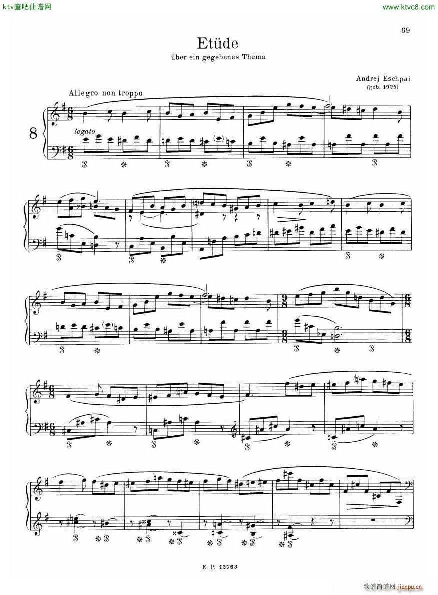 Russian Soviet Piano Music Album of 20th century 二14