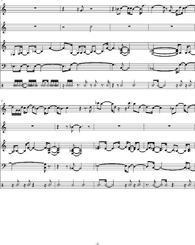 圣斗士冥王篇地球仪-钢琴谱(钢琴曲)-圣斗士2