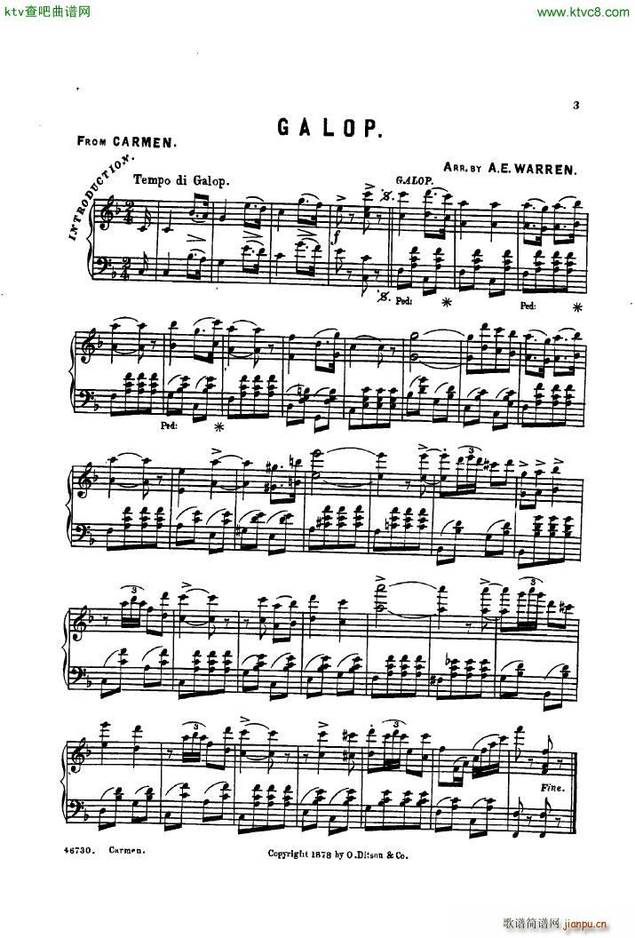 Bizet Carmen Galop arr Warren1