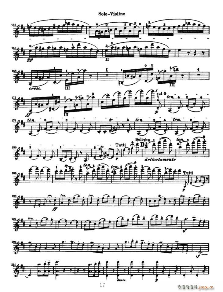 Konzert fur Violine（贝多芬小提琴协奏曲）17