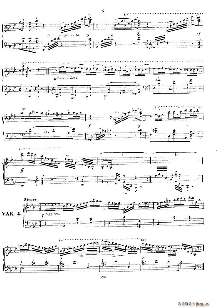 Czerny op 12 Variationen4