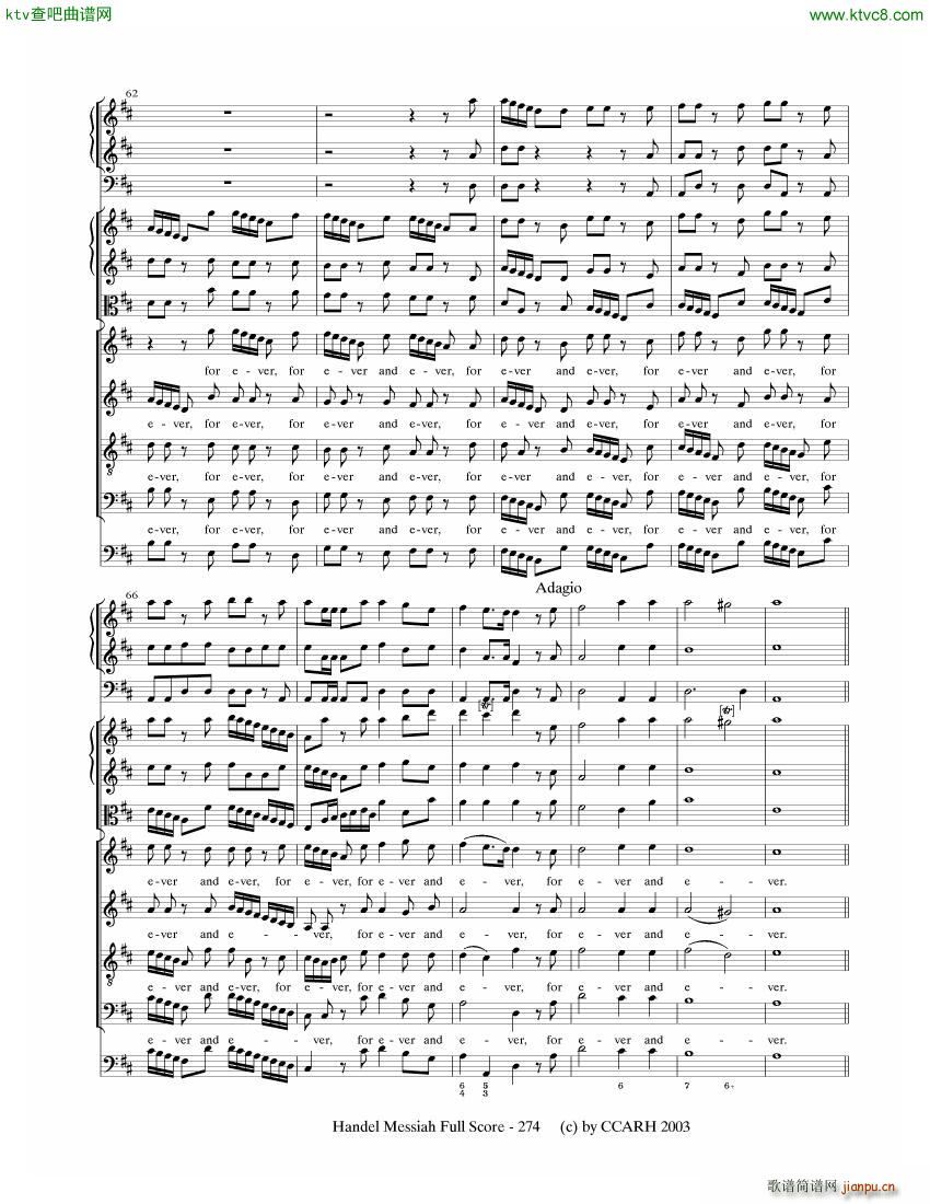 G F Handel Messiah Open Score 七33