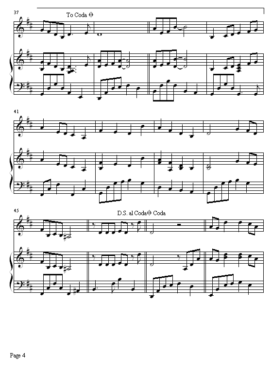 我愿意-钢琴版-钢琴谱(钢琴曲)-王菲4