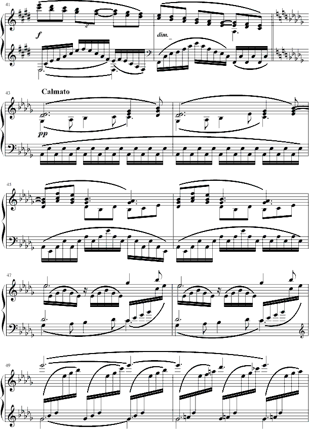 月光-钢琴谱(钢琴曲)-德彪西4