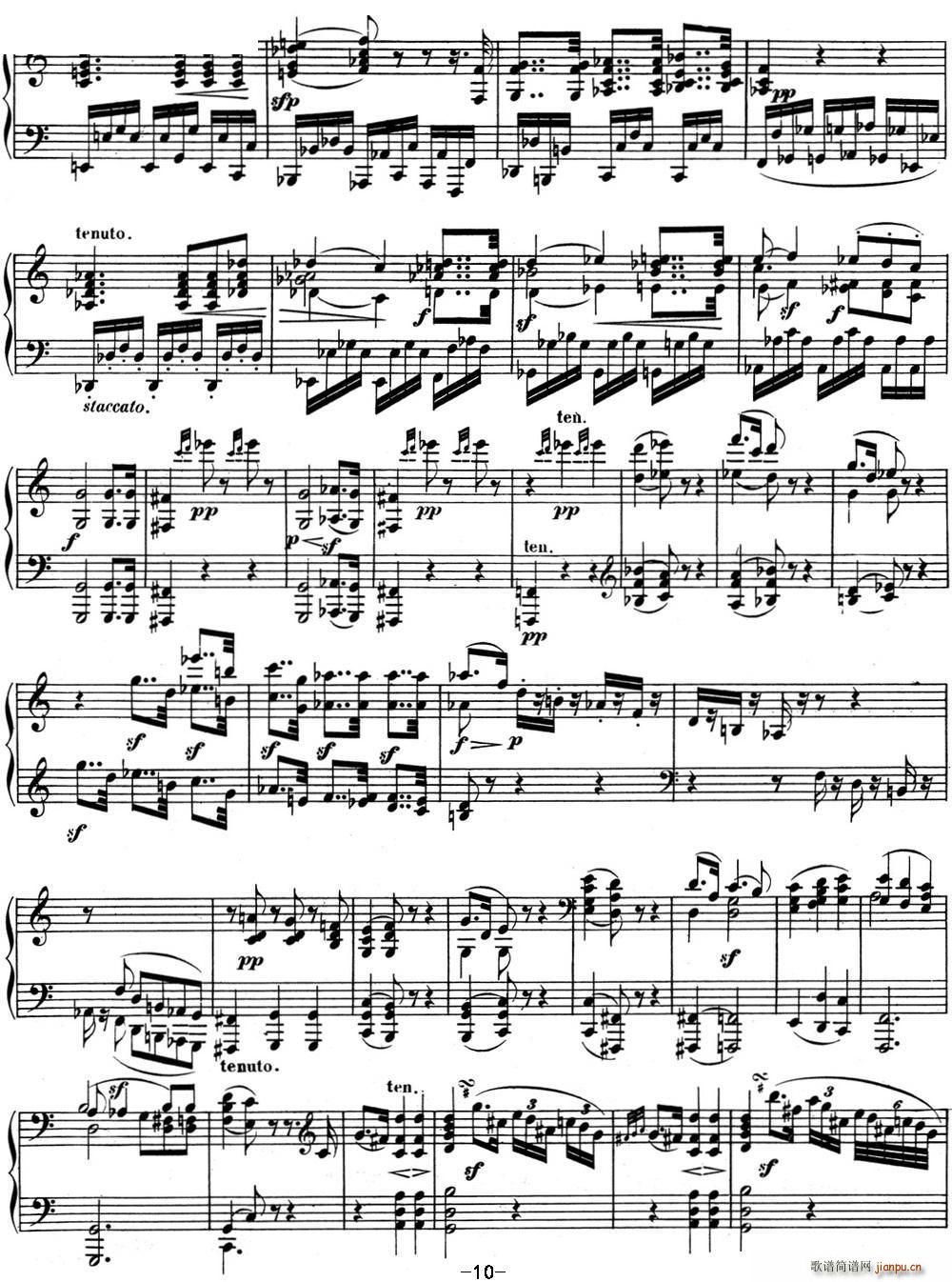 贝多芬钢琴奏鸣曲04 大调奏鸣曲 降E大调 Op 7 E-flat major10