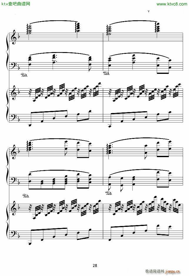 X战记插曲 宿命 双钢琴版28