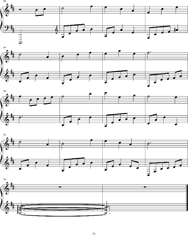 黑蔷薇组曲⒉世界左岸-钢琴谱(钢琴曲)-aqtq3145