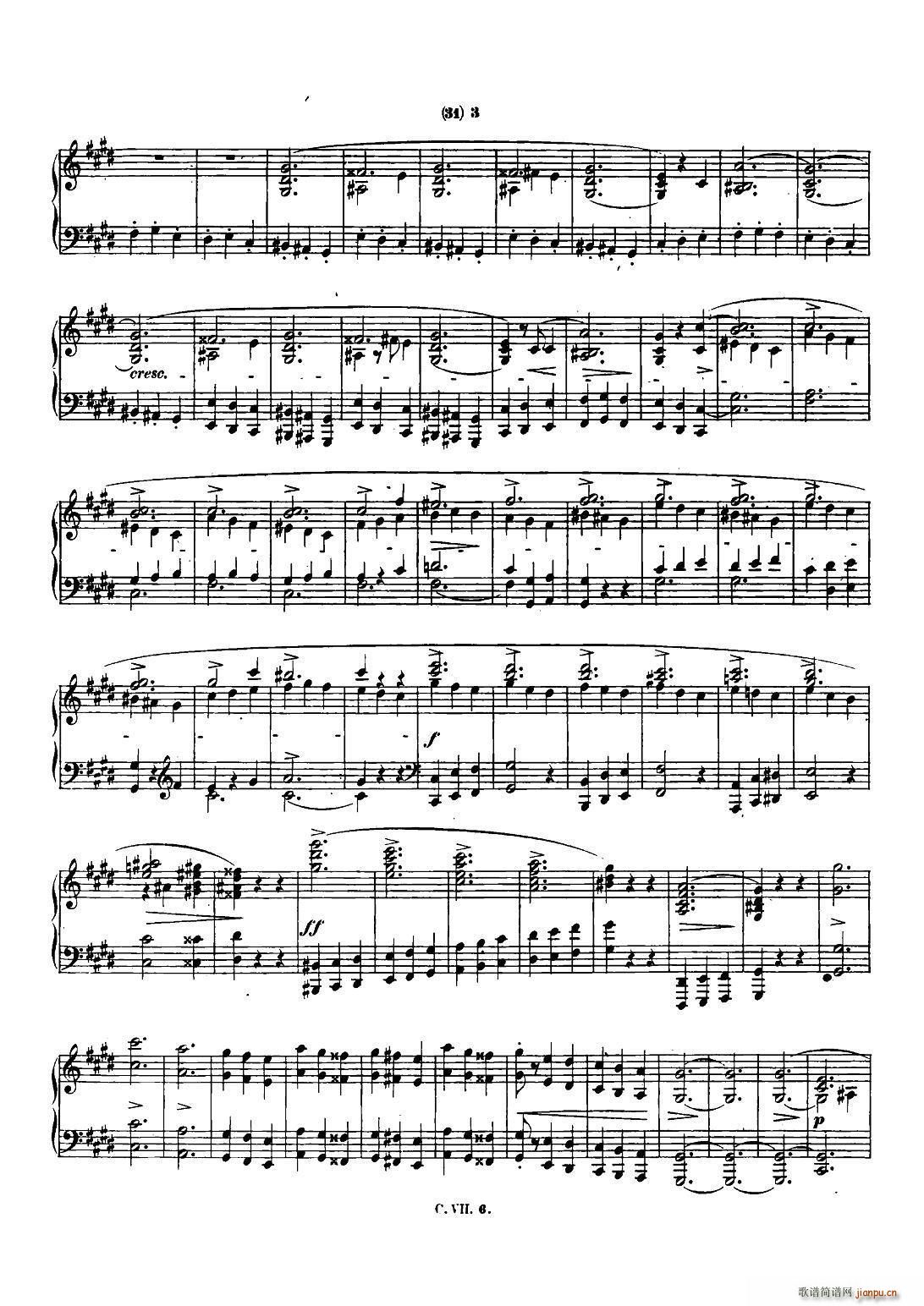 肖邦 钢琴谐谑曲 Chopin Scherzo（No 3 升c小调 Op 39）2