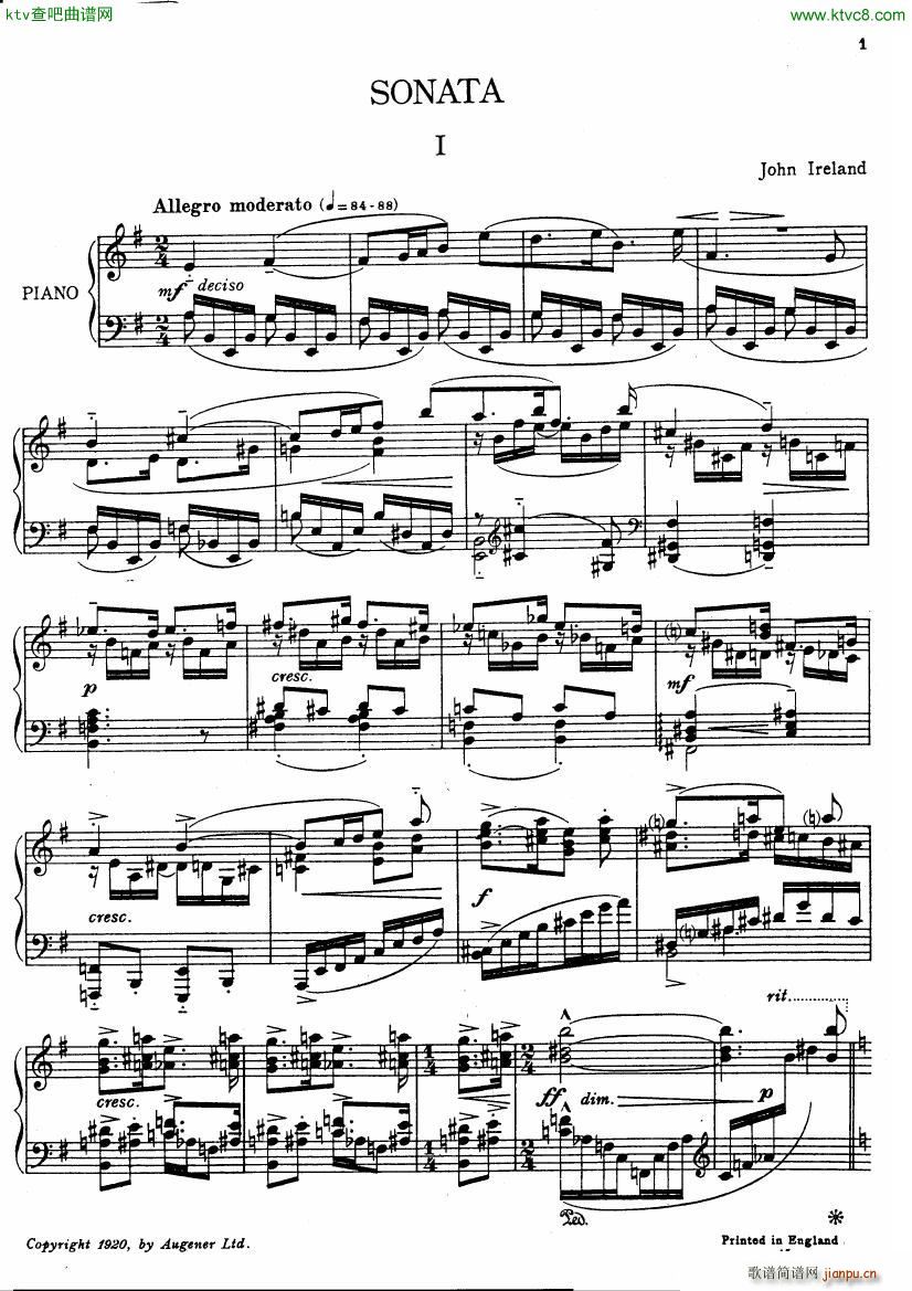 Ireland Piano Sonata1
