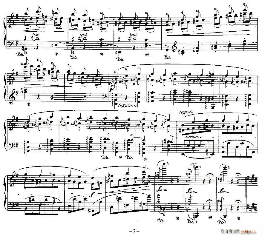 肖邦钢琴练习曲，Op.25之五2