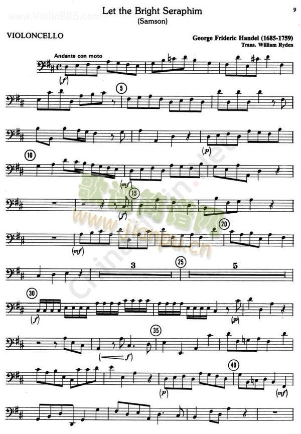 亨德尔HANDEL四重奏《LET THE BRIGHT SERAPHIM》2