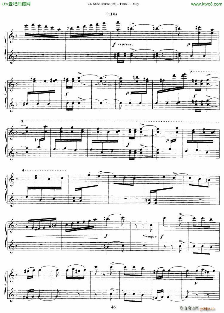 Fauré op 56 Dolly Suite47
