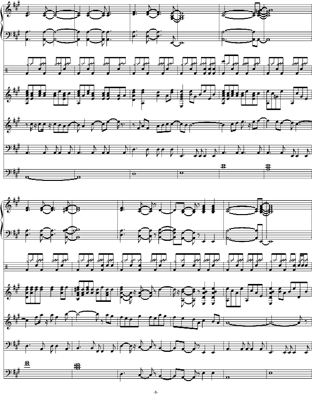 上传的MP3错误，请忽略本谱-钢琴谱(钢琴曲)-swenl8