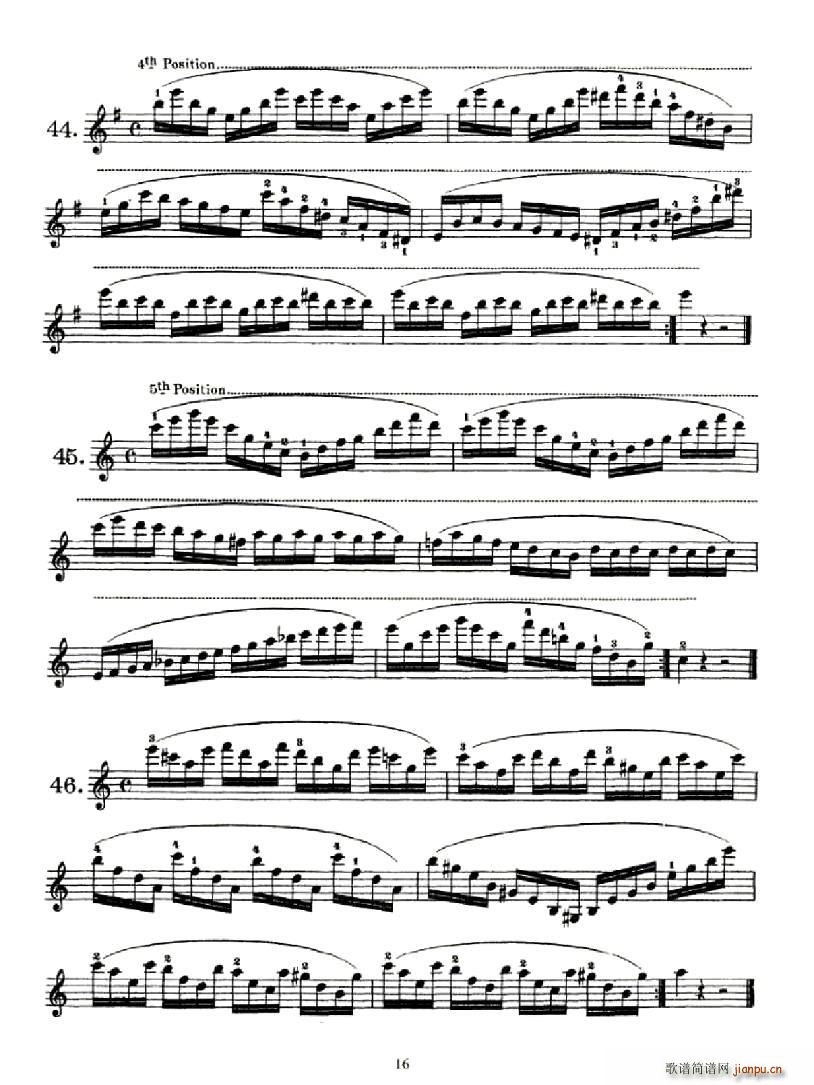 School of Mechanism,Op.74（小提琴技巧 作品.74）16