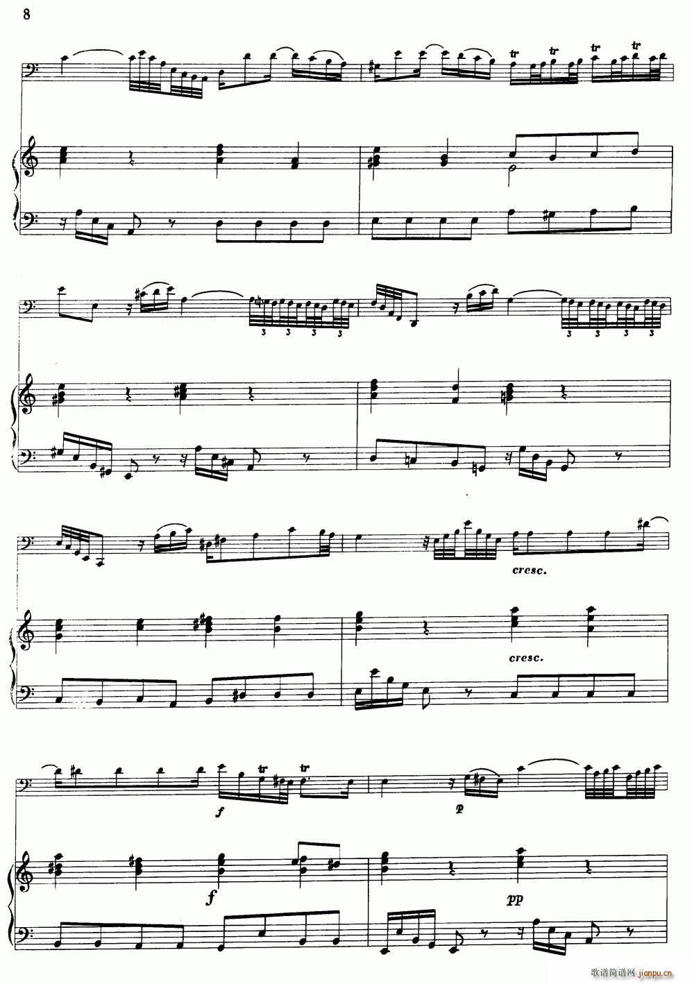 C大调协奏曲（大管 钢琴伴奏）8