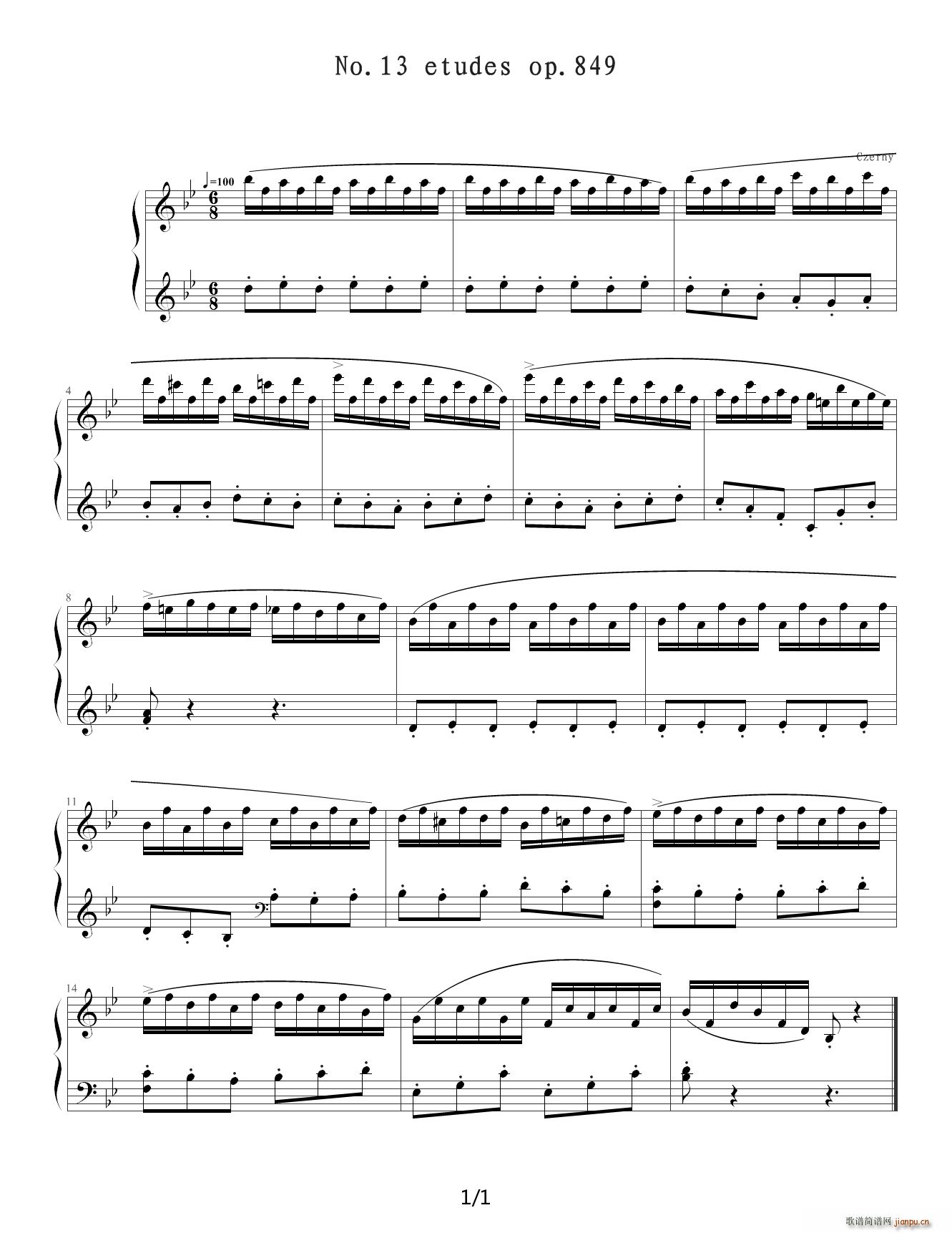 30练习曲�D�D作品8491