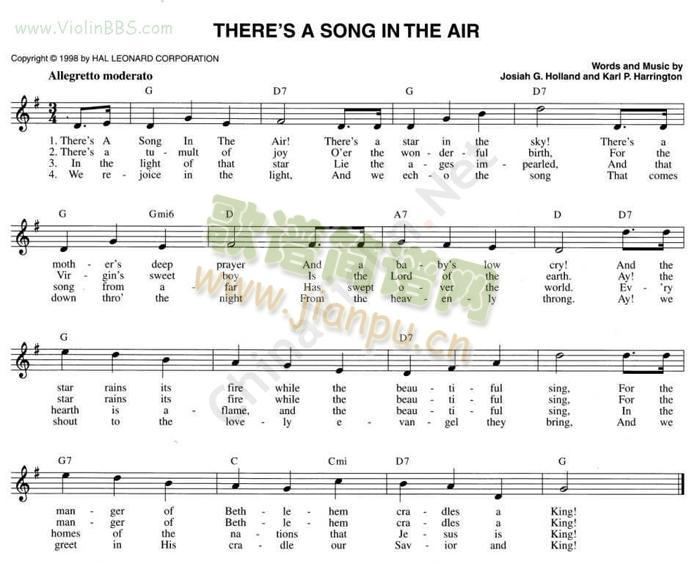 THERE`S A SONG IN THE AIR1