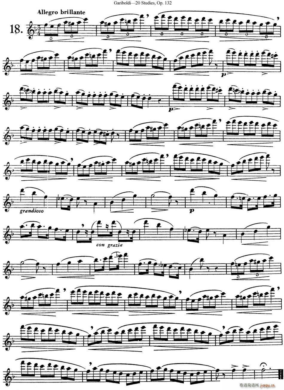 二十首练习曲作品132号之181