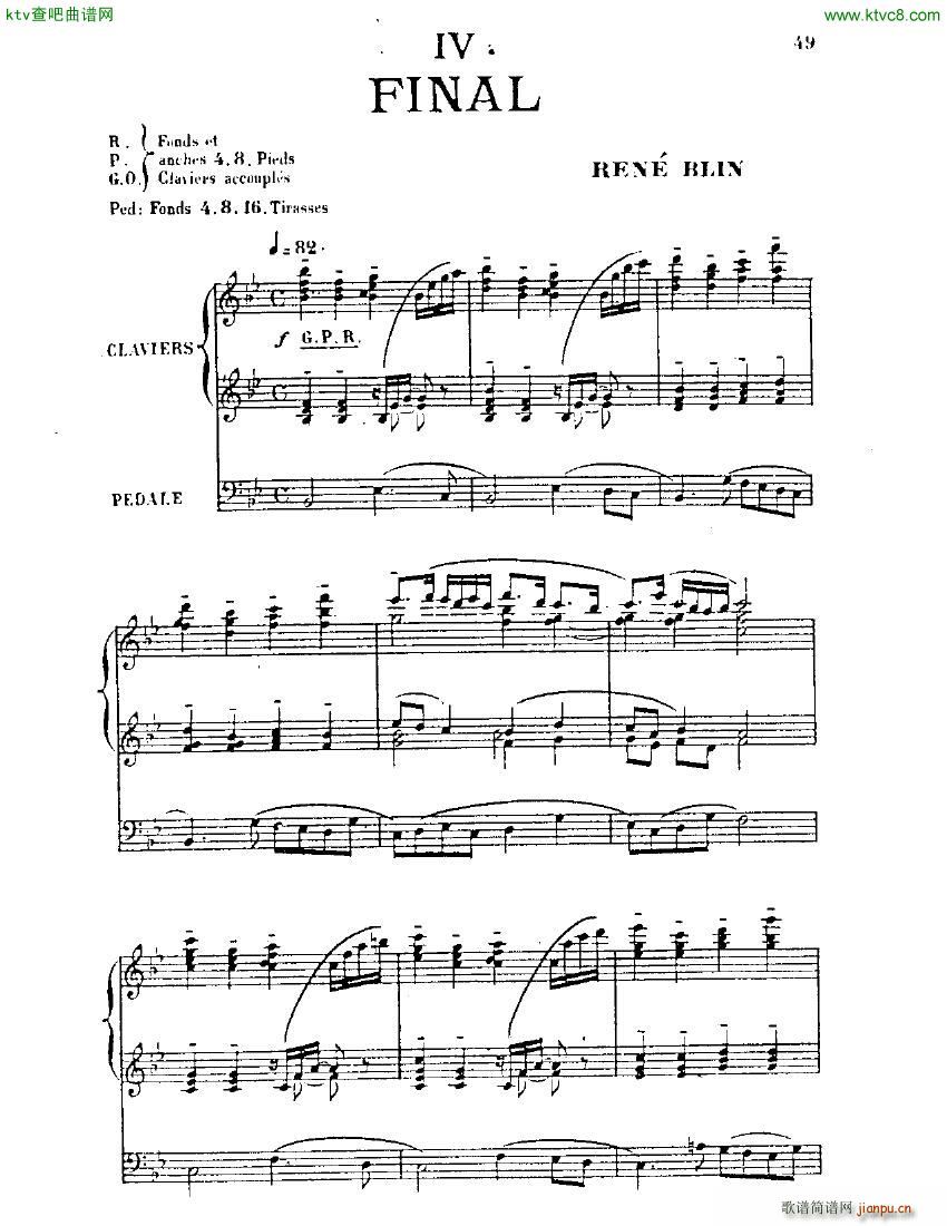 Blin Rene Symphonie mvt 4 solo organ1