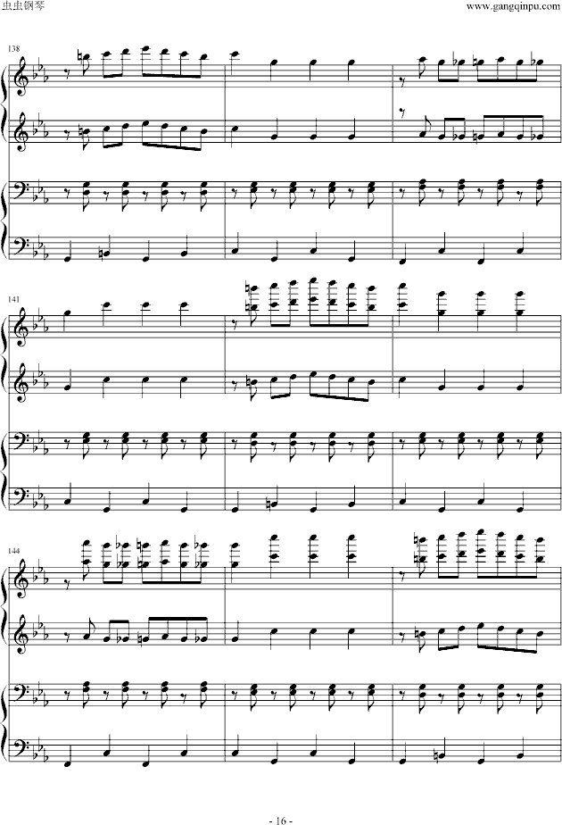 逆鳞狂想曲-钢琴谱(钢琴曲)-世界名曲16