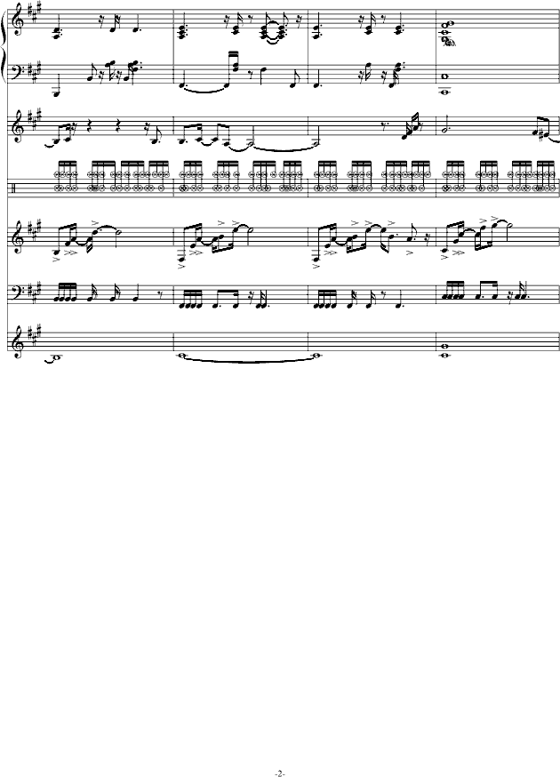 献给 葬礼の华彩 -钢琴谱(钢琴曲)-swenl2