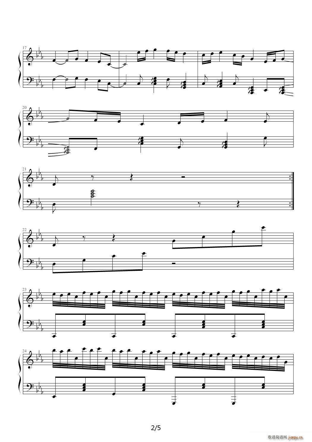 未名钢琴曲 降E调2