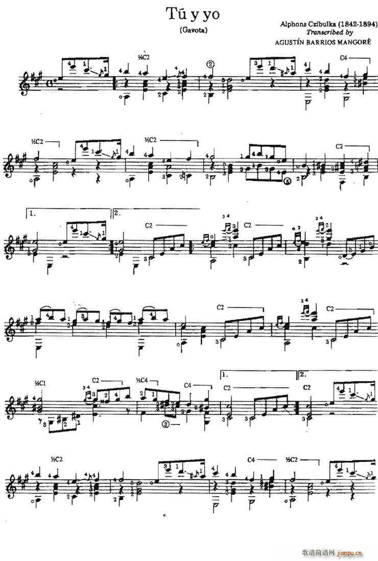 Tu y yo (古典吉他)1