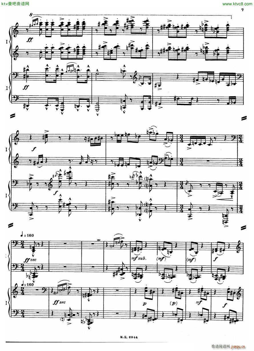 Auric Partita for two pianos7