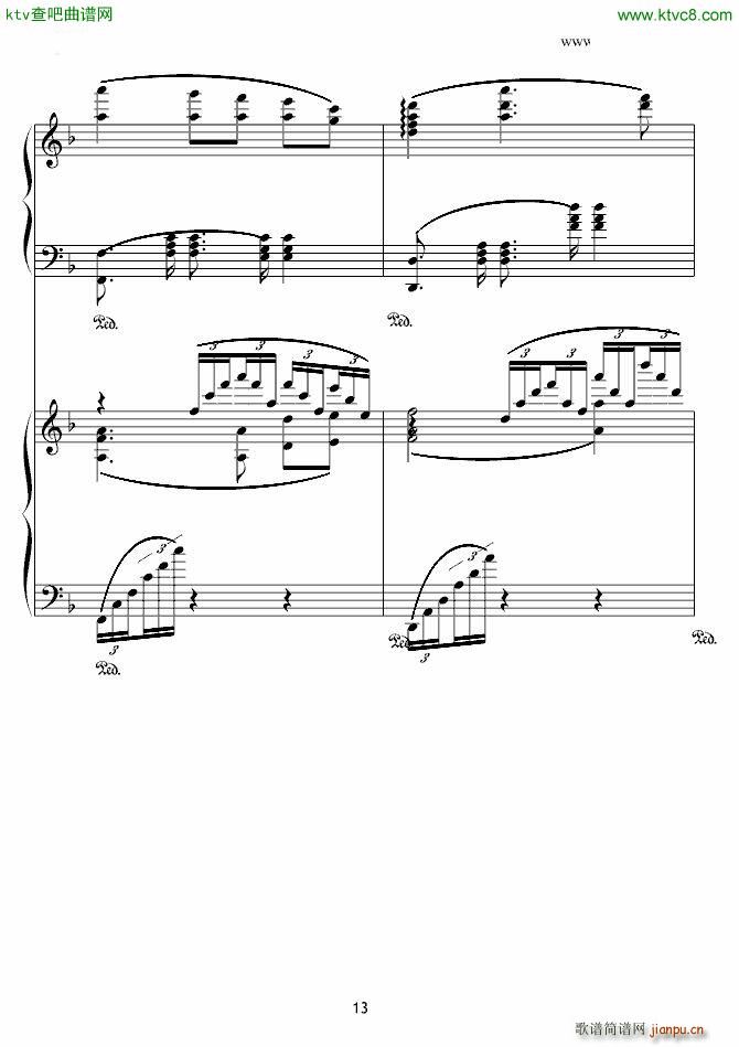 X战记插曲 宿命 双钢琴版13