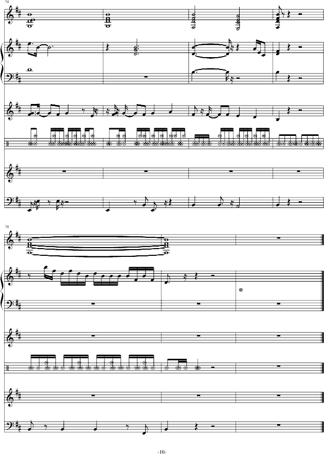 颓废2(音效已修改)-钢琴谱(钢琴曲)-swenl10