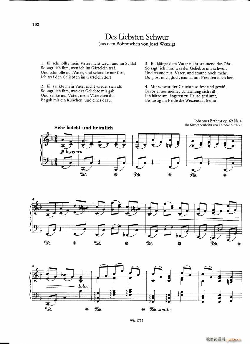 Brahms and his friends Anthology 334