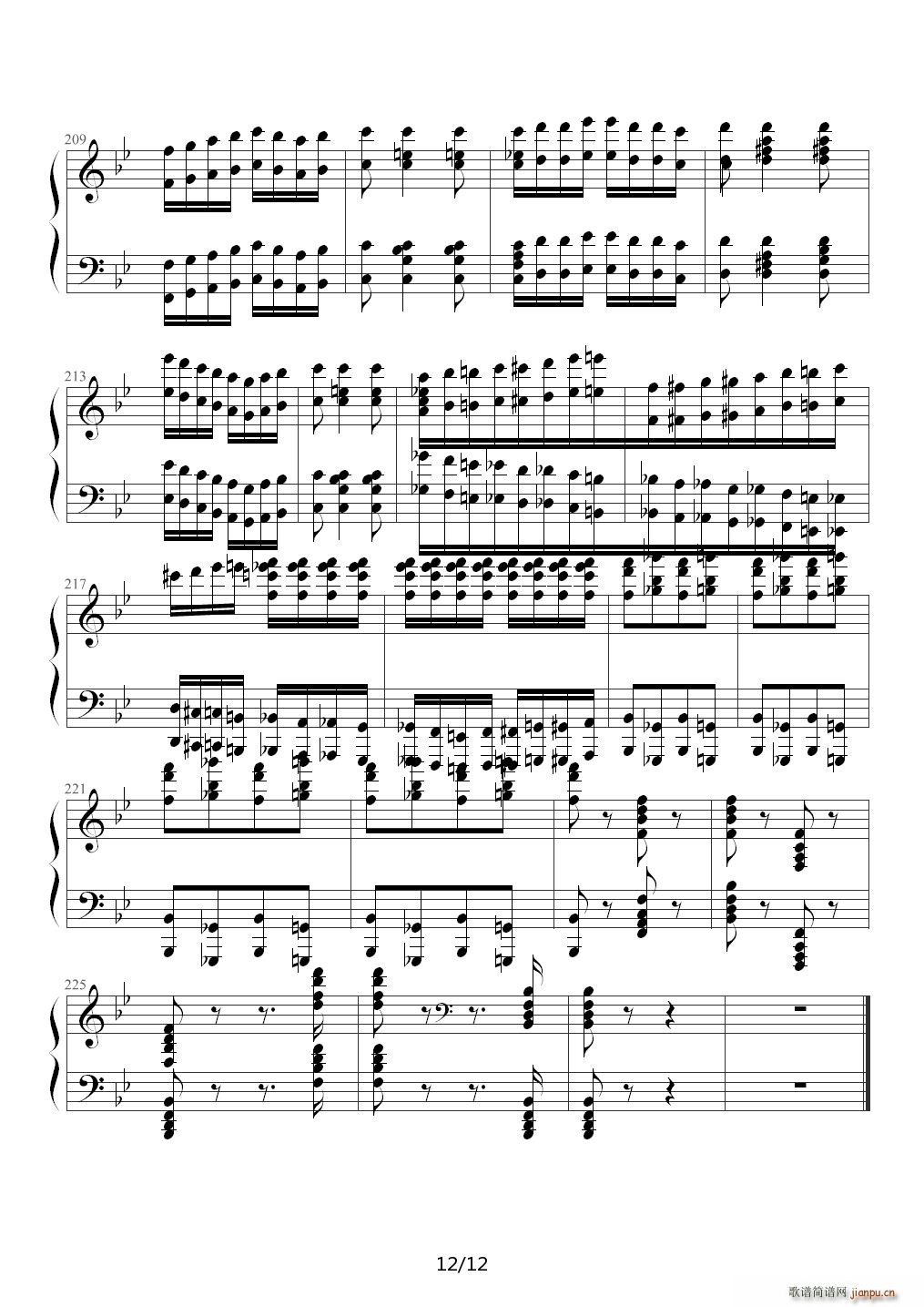 匈牙利狂想曲第6号 降D调12