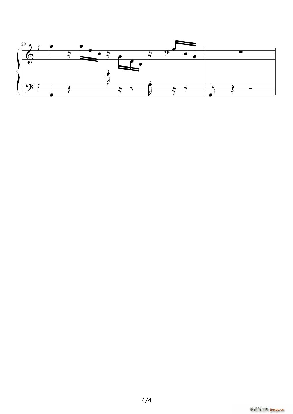 燕子（The Swallow 布格缪勒钢琴进阶25曲作品100第24首） G调4