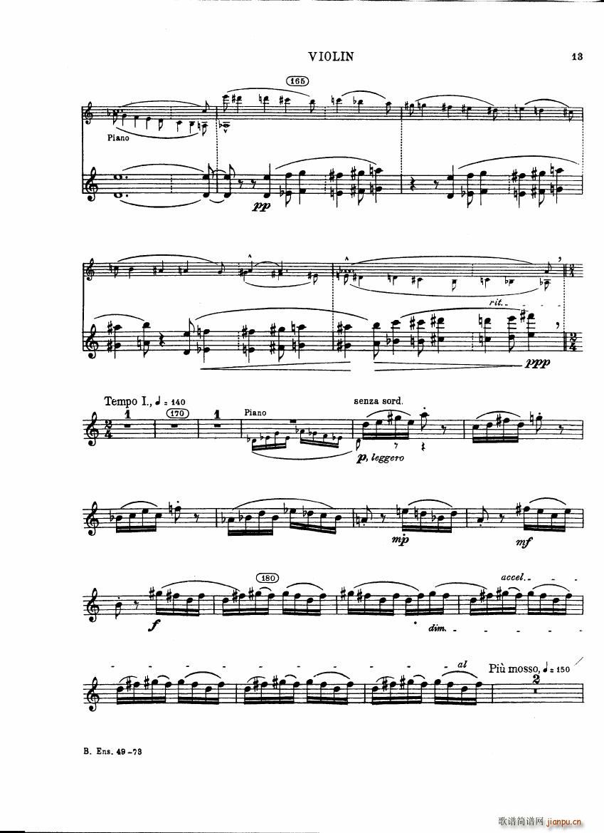 Bartok SZ 111 Contrasts violin13